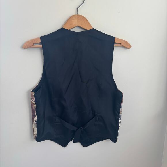 Vintage Orvis Dog Print Tapestry Vest Size Small - Picture 12 of 12